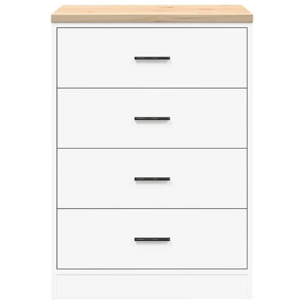 vidaXL Autotallin säilytyskaappi valkoinen 60x51x85 cm täysi mänty