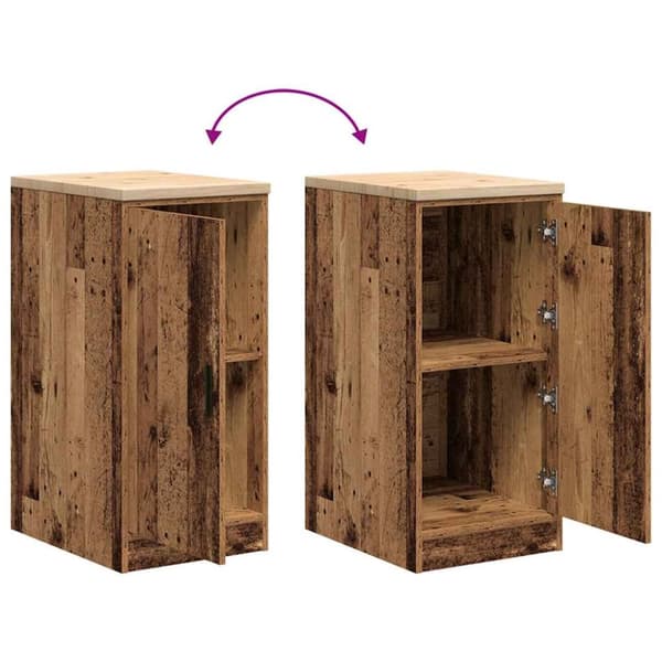 vidaXL Garasje Oppbevaringsskap Gammelt Tre 40x51x85 cm Heltre Furu