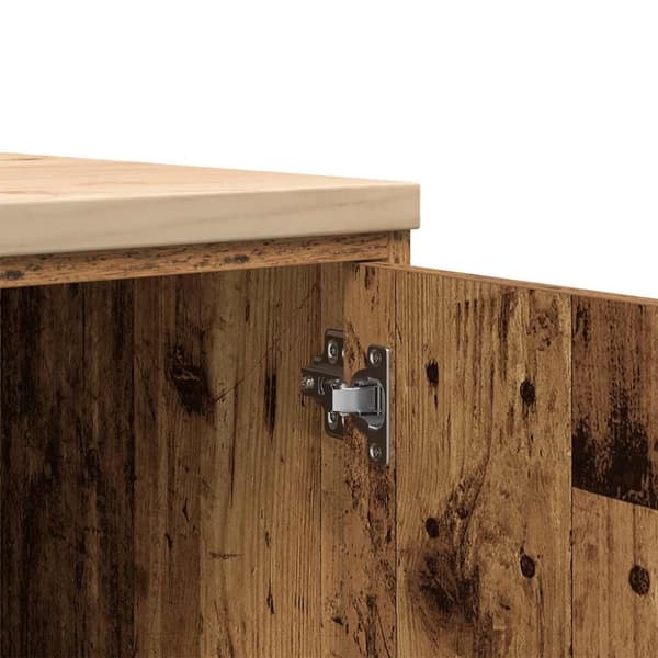 vidaXL Garasje Oppbevaringsskap Gammelt Tre 40x51x85 cm Heltre Furu