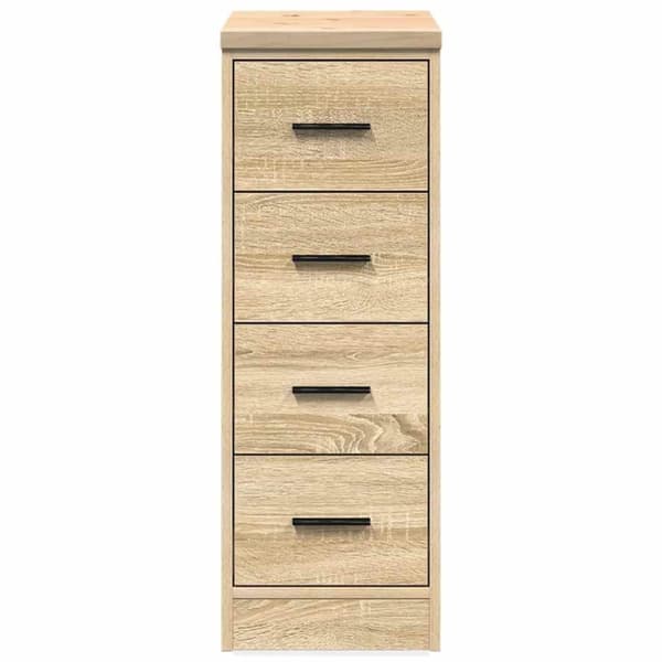 vidaXL Garageskåp Sonoma ek 30x51x85 cm massiv trä furu