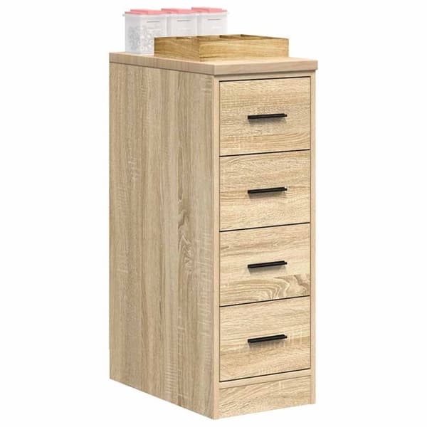 vidaXL Garageskåp Sonoma ek 30x51x85 cm massiv trä furu