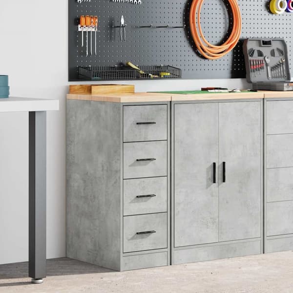 vidaXL Garasje Oppbevaringsskap Sonoma eik 30x51x85 cm Heltre Furu