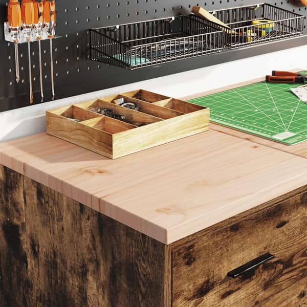 vidaXL Garageskåp Sonoma ek 40x51x85 cm massiv trä furu