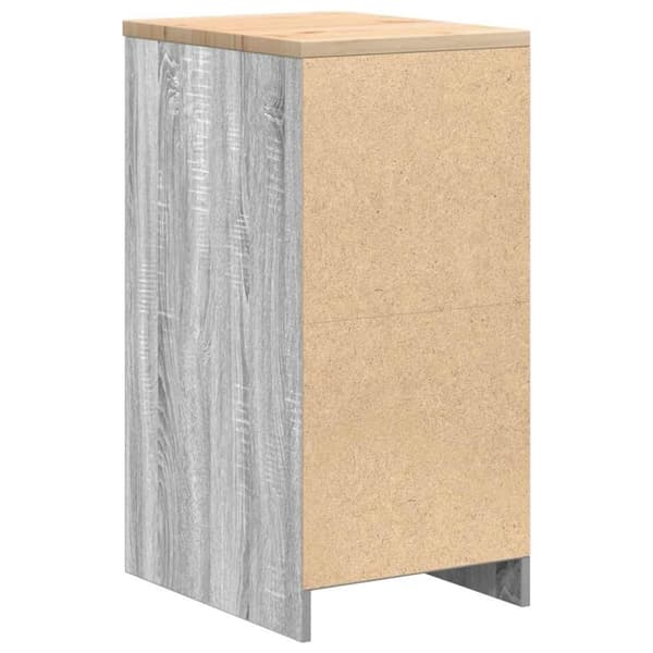 vidaXL Garasje Oppbevaringsskap Grå Sonoma 40x51x85 cm Heltre Furu