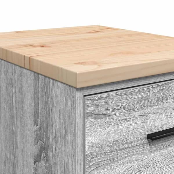 vidaXL Garasje Oppbevaringsskap Grå Sonoma 40x51x85 cm Heltre Furu