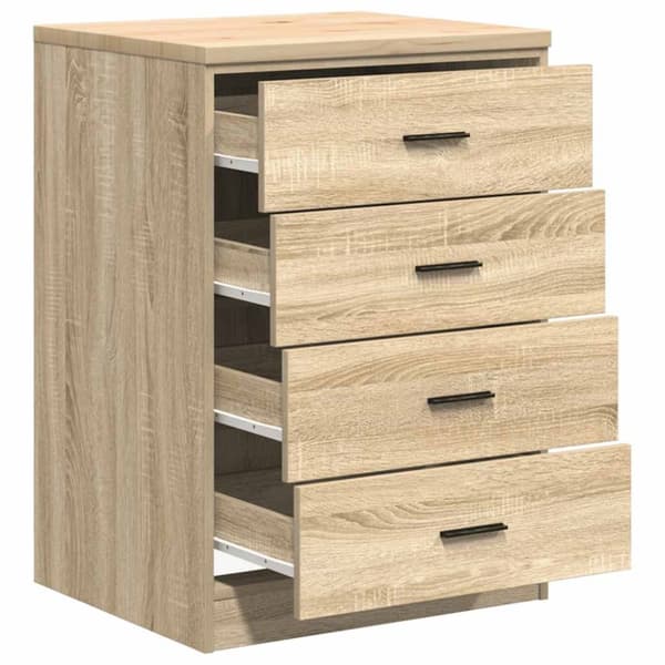 vidaXL Garasje Oppbevaringsskap Sonoma eik 60x51x85 cm Heltre Furu