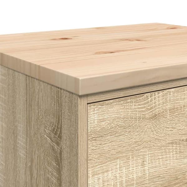 vidaXL Garasje Oppbevaringsskap Sonoma eik 60x51x85 cm Heltre Furu