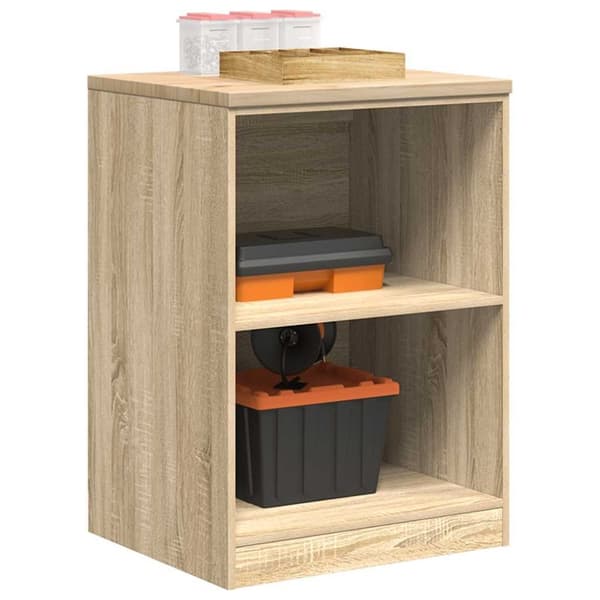 vidaXL Garageopbevaringsskab Sonoma eg 60x51x85cm Massivt træ Fyrretræ