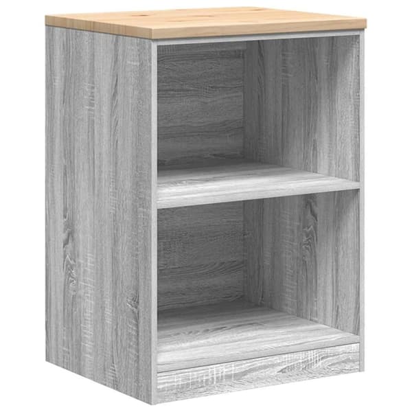 vidaXL Garasje Oppbevaringsskap Grå Sonoma 60x51x85 cm Heltre Furu