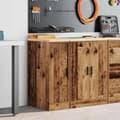 Miniatyrbilde 4 av 11: vidaXL Garasje Oppbevaringsskap Gammelt Tre 30x51x85 cm Heltre Furu