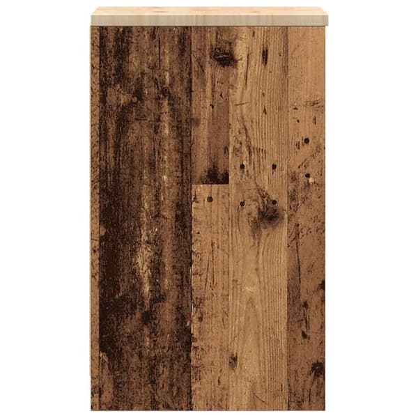 vidaXL Garasje Oppbevaringsskap Gammelt Tre 30x51x85 cm Heltre Furu