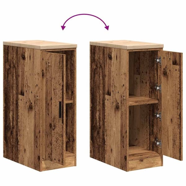 vidaXL Garasje Oppbevaringsskap Gammelt Tre 30x51x85 cm Heltre Furu