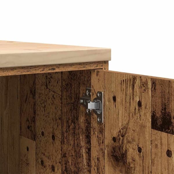 vidaXL Garasje Oppbevaringsskap Gammelt Tre 30x51x85 cm Heltre Furu