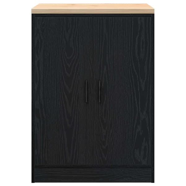 vidaXL Garasje Oppbevaringsskap Sort 60x51x85 cm Heltre Furu