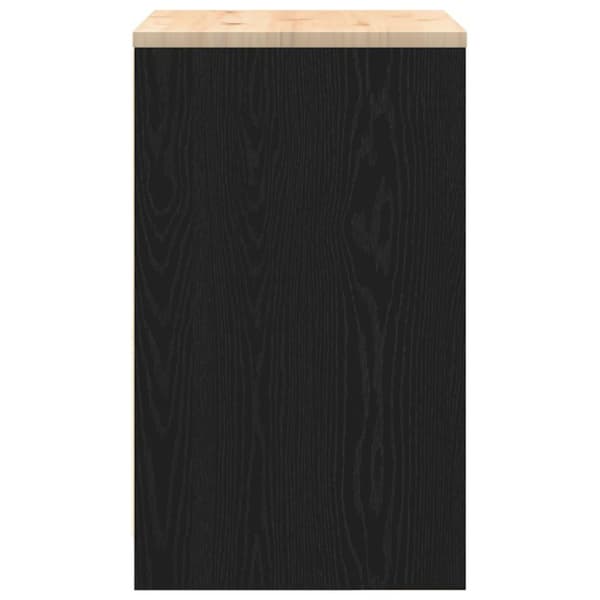 vidaXL Garasje Oppbevaringsskap Sort 60x51x85 cm Heltre Furu