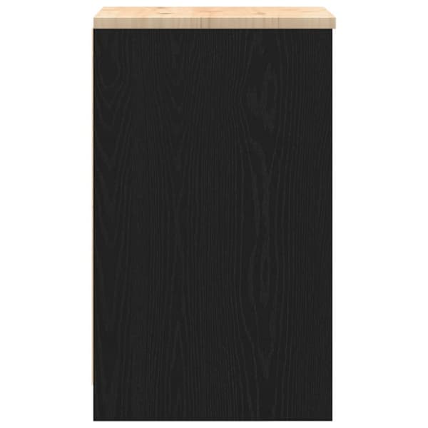 vidaXL Garasje Oppbevaringsskap Sort 40x51x85 cm Heltre Furu