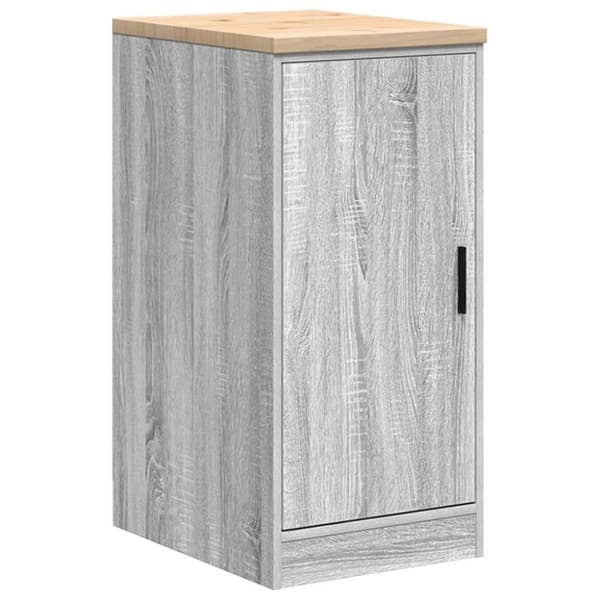 vidaXL Garasje Oppbevaringsskap Grå Sonoma 40x51x85 cm Heltre Furu