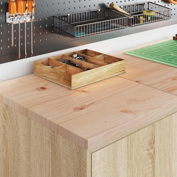 vidaXL Garageopbevaringsskab Sonoma eg 40x51x85cm Massivt træ Fyrretræ