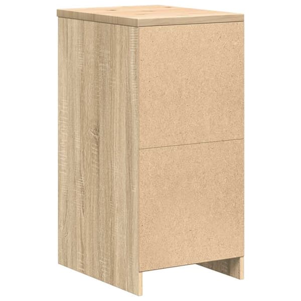 vidaXL Garageopbevaringsskab Sonoma eg 40x51x85cm Massivt træ Fyrretræ