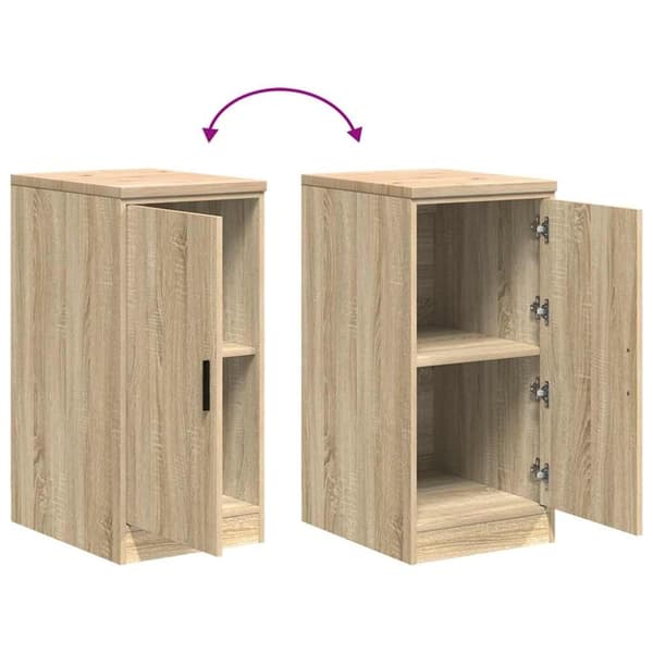 vidaXL Garageopbevaringsskab Sonoma eg 40x51x85cm Massivt træ Fyrretræ
