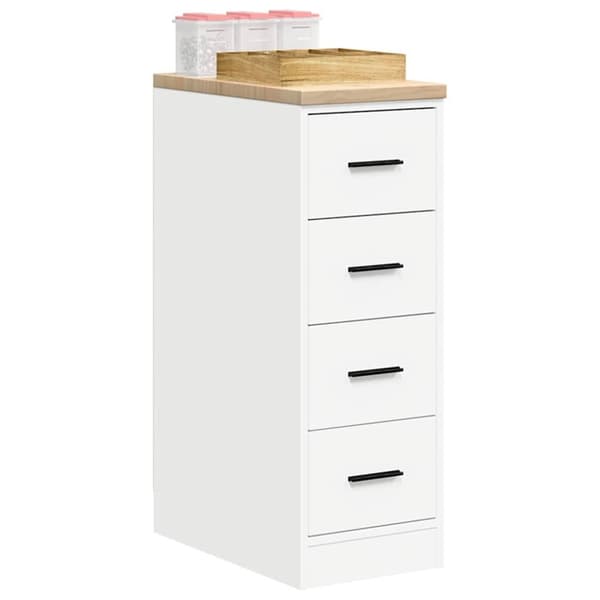 vidaXL Garasje Oppbevaringsskap Hvit 30x51x85 cm Heltre Furu