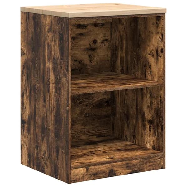 vidaXL Garageskåp Sonoma ek 60x51x85 cm massiv trä furu