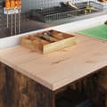 Miniatyrbild 5 av 11: vidaXL Garageskåp Sonoma ek 60x51x85 cm massiv trä furu