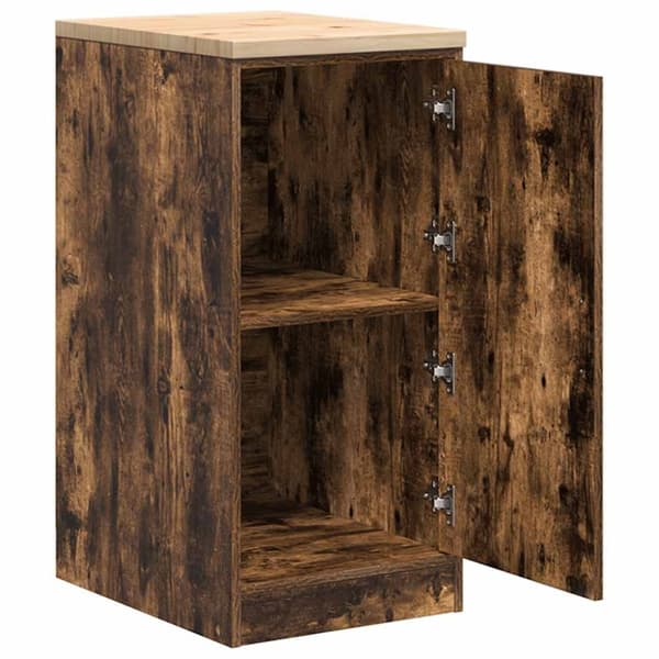 vidaXL Garasje Oppbevaringsskap Røkt eik 40x51x85 cm Heltre Furu
