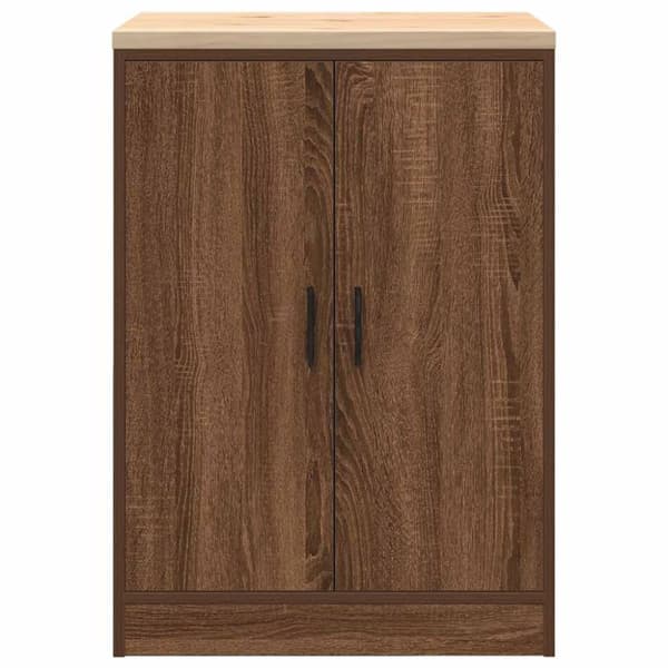 vidaXL Garasje Oppbevaringsskap Brun Eik 60x51x85 cm Heltre Furu