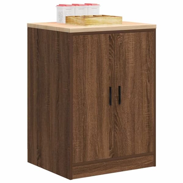 vidaXL Garasje Oppbevaringsskap Brun Eik 60x51x85 cm Heltre Furu
