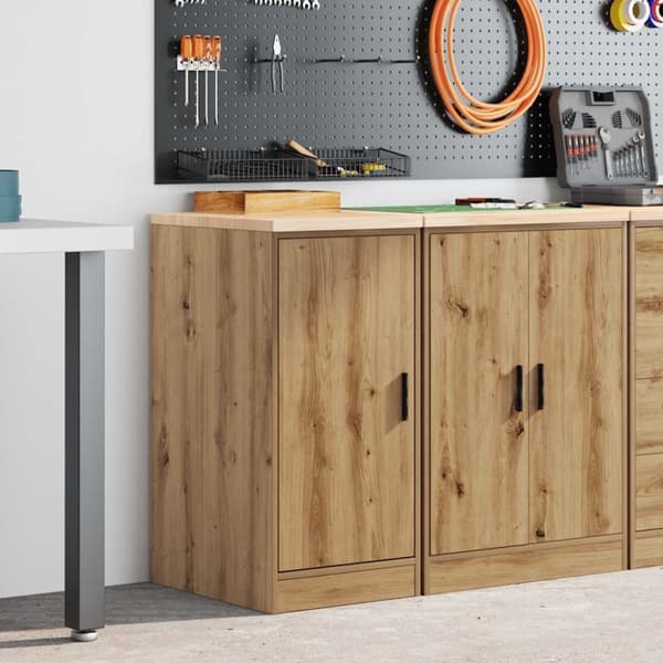 vidaXL Garasje Oppbevaringsskap Håndverker eik 40x51x85 cm Heltre Furu