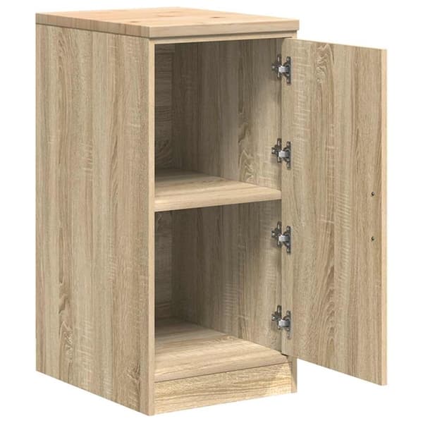 vidaXL Garasje Oppbevaringsskap Sonoma eik 40x51x85 cm Heltre Furu