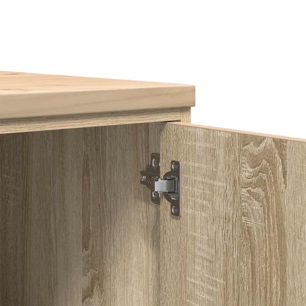 vidaXL Garasje Oppbevaringsskap Sonoma eik 40x51x85 cm Heltre Furu