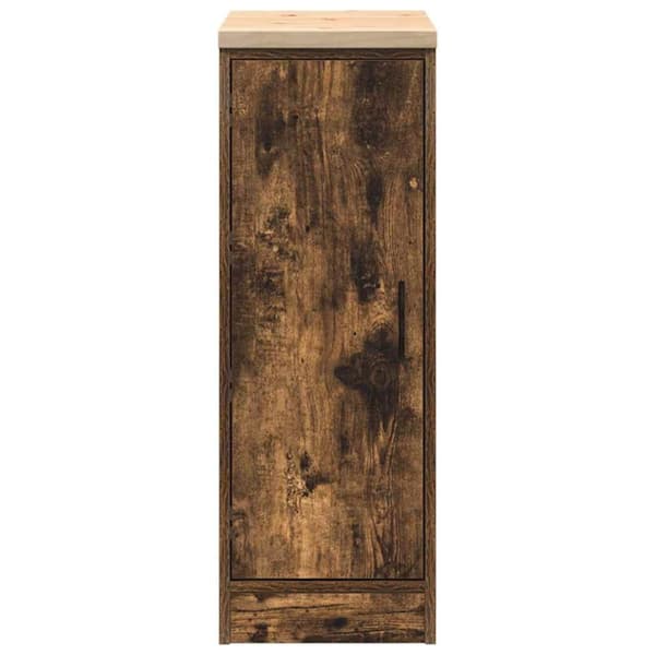 vidaXL Garasje Oppbevaringsskap Røkt eik 30x51x85 cm Heltre Furu