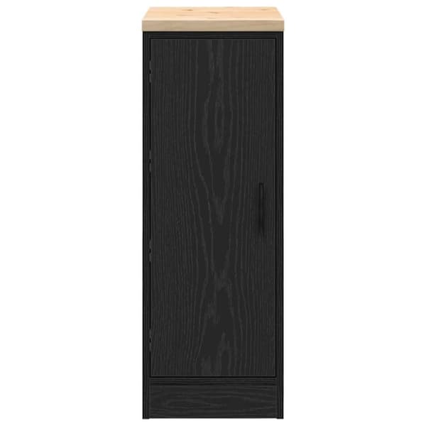 vidaXL Garasje Oppbevaringsskap Sort 30x51x85 cm Heltre Furu