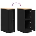 Miniatyrbilde 10 av 11: vidaXL Garasje Oppbevaringsskap Sort 30x51x85 cm Heltre Furu
