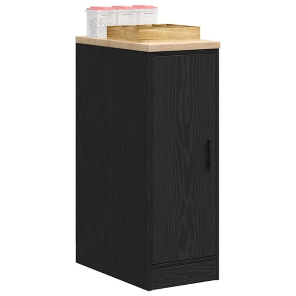 vidaXL Garasje Oppbevaringsskap Sort 30x51x85 cm Heltre Furu