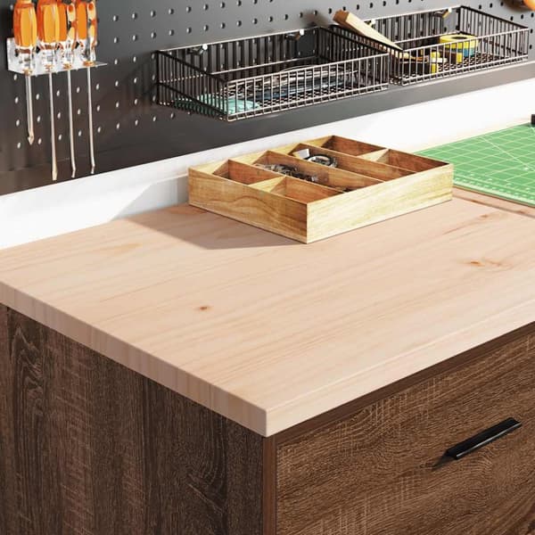 vidaXL Garasje Oppbevaringsskap Brun Eik 60x51x85 cm Heltre Furu