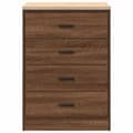 Miniatyrbilde 7 av 11: vidaXL Garasje Oppbevaringsskap Brun Eik 60x51x85 cm Heltre Furu