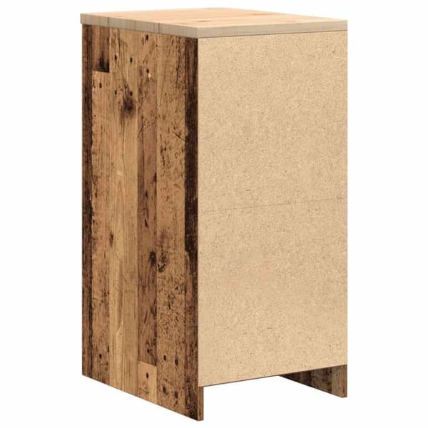 vidaXL Garageopbevaringsskab gammelt træ 40x51x85 cm