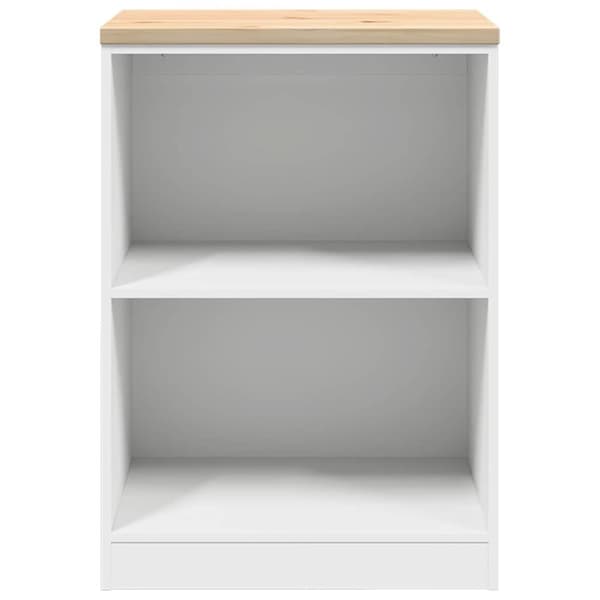 vidaXL Garageopbevaringsskab Hvid 60x51x85 cm Massivt træ Fyrretræ