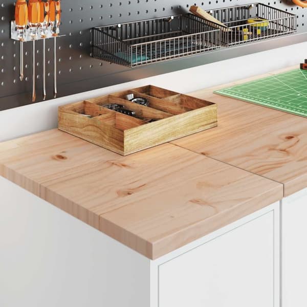 vidaXL Garageopbevaringsskab Hvid 30x51x85 cm Massivt træ Fyrretræ