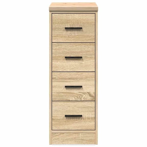 vidaXL Garageopbevaringsskab Sonoma eg 30x51x85cm Massivt træ Fyrretræ
