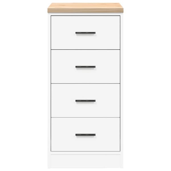 vidaXL Garasje Oppbevaringsskap Hvit 40x51x85 cm Heltre Furu