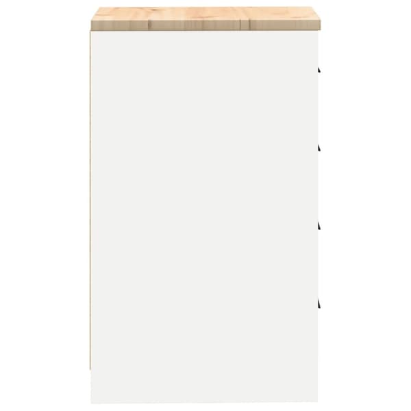 vidaXL Garasje Oppbevaringsskap Hvit 40x51x85 cm Heltre Furu