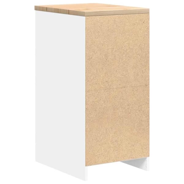 vidaXL Garasje Oppbevaringsskap Hvit 40x51x85 cm Heltre Furu