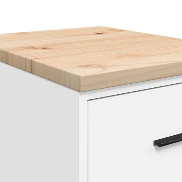 vidaXL Garasje Oppbevaringsskap Hvit 40x51x85 cm Heltre Furu