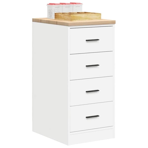vidaXL Garasje Oppbevaringsskap Hvit 40x51x85 cm Heltre Furu
