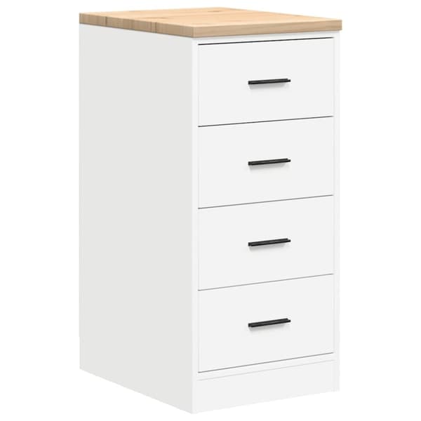 vidaXL Garasje Oppbevaringsskap Hvit 40x51x85 cm Heltre Furu