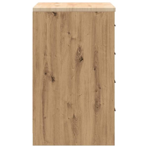 vidaXL Förvaringsskåp för garage hantverksmässig ek 60x51x85 cm